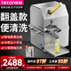 樂(lè )創(chuàng  )（lecon）多功能臺式立式不銹鋼蓄電池甘蔗機壓榨機電動(dòng)電瓶甘蔗榨汁機移動(dòng)擺攤商用手搖小型全自動(dòng) 【翻蓋-易清洗】臺式-電瓶款