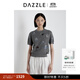 DAZZLE 地素毛衫短袖25年夏季新款淺灰色博古寶瓶套頭毛衫 淺灰色 S