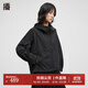 播商場(chǎng)同款黑色慵懶風(fēng)連帽短外套女秋新款休閑寬松上衣BDR8WD3361 K40玄黑 M