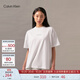Calvin KleinJeans夏季女士時(shí)尚潮流ck相片印花純棉男友風(fēng)落肩短袖T恤J224349 YAF-月光白 M