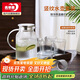 青蘋(píng)果玻璃冷水壺水杯套裝 耐熱涼水壺熱水壺*1+無(wú)鉛玻璃條紋水杯*6