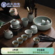 蘇氏陶瓷（SUSHI CERAMICS）哥窯功夫茶具陶瓷泡茶壺三才蓋碗茶杯茶洗六君子大套組中秋節送禮