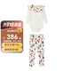 Milkbarn2025秋冬新款嬰幼兒衣服長(zhǎng)袖包屁衣套裝寶寶哈衣爬服長(zhǎng)褲 秋意果園 90cm