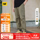 CAT卡特25春夏新品男士戶(hù)外工裝風(fēng)直筒休閑長(cháng)褲 軍綠色 L