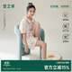 安之伴【巨好睡】睡衣女夏季涼感竹節棉元氣波點(diǎn)少女感女士家居服套裝