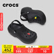 CROCS卡駱馳貝拉洞洞鞋沙灘鞋包頭女鞋厚底拖鞋|210062 黑色-001 36 /37(220mm)