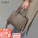viney牛皮包包女包大容量手提包輕奢斜挎大包生日禮物高級感送女友老婆