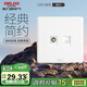 德力西(DELIXI)開(kāi)關(guān)插座面板 CD815系列 有線(xiàn)電視電腦插座 QSE86TVT8