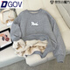 DGOV加絨加厚羊羔絨衛衣女春季新款韓版寬松超厚保暖套頭無(wú)帽長(cháng)袖上衣 淺灰色 M