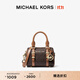 MICHAEL KORS邁克高仕 MK Bedford 超小號老花手提包 深棕色/橡果棕  252 迷你