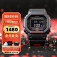 卡西歐（CASIO）G-SHOCK小方塊系列手表男手表多功能運動(dòng)手表生日禮物學(xué)生送人 GW-B5600HR-1太陽(yáng)能動(dòng)力