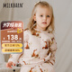 Milkbarn兒童衛衣寶寶春季保暖套頭上衣嬰兒秋季長(cháng)袖寬松衣服套裝 狐貍精靈（上衣） 80 cm