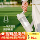 樂(lè )扣樂(lè )扣（LOCK&LOCK）搖搖杯580mL+170mL儲存盒塑料杯運動(dòng)健身水杯 灰色