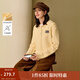 茵曼（INMAN）2025秋冬女裝新款多巴胺包芯紗Polo領(lǐng)毛衣寬松保暖長(cháng)袖針織衫 鵝黃色 L