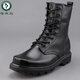 啄木鳥(niǎo)真皮靴作戰靴子男馬丁靴秋冬季加絨保暖戶(hù)外戰靴高幫羊毛靴雪地靴 08防單【基礎款】四季 42