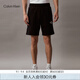 Calvin KleinJeans夏季男士字母疊印ck松緊腰純棉休閑運動(dòng)針織短褲J324250