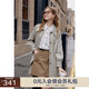KBNE2025新款長(zhǎng)袖中長(zhǎng)款設(shè)計(jì)感風(fēng)衣外套今年流行的大牌大衣春秋女 綠色1 S