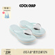 COOLCHAP【孫千同款】25愛(ài)心浪花人字拖女夏季新款防滑海邊沙灘夾腳涼拖鞋 嬰兒藍 37