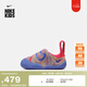 耐克（NIKE）官方男女童SWOOSH 1嬰童易穿脫運(yùn)動鞋魔術(shù)貼學(xué)步鞋F(xiàn)B3244 100帆白/游戲?qū)毸{(lán)/迷人紅/明亮硫黃色 22