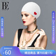 范德安（BALNEAIRE）【劉亦菲同款】女士時(shí)尚小紅心系列泳帽護耳防水硅膠不勒頭 白紅