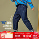 ASK JUNIOR男童褲子2025秋中大童長褲直筒褲休閑兒童牛仔褲 深藍色 160