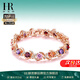 HR赫蓮娜正品水晶手鏈女玫瑰金高級感手鐲手串七夕情人節(jié)禮物送女友 玫瑰金色【多姿多彩手鏈】禮盒