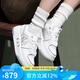MLB官方運動(dòng)鞋女鞋子 七夕情侶學(xué)長(cháng)鞋厚底休閑鞋百搭板鞋男3ASXCA12N CLB紐約洋基隊/銀色 40.5 (255mm)