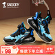 SNOOPY史努比童鞋男童運動(dòng)鞋兒童彈力籃球鞋輕便舒適訓練鞋7861藍黑34