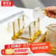 GIANXI玻璃小茶杯套裝高硼硅耐熱錘紋杯子家居辦公茶具配件