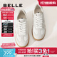 百麗（Belle）散文詩(shī)復古德訓鞋女2025簡(jiǎn)約百搭情侶同款休閑鞋B0992AM5預售 【翟瀟聞同款】灰色-女款 38 (240mm)