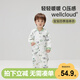 威爾貝魯（WELLBER）嬰兒連體衣男女寶寶衣服哈衣爬服新生兒包屁衣25春 熊貓73cm