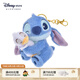 迪士尼（Disney）海灘日落系列史迪奇抱鴨毛絨玩偶公仔包包掛件鑰匙扣兒童生日禮物 史迪奇掛件