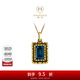 周大福MONOLOGUE獨白亞特蘭蒂斯海洋之謎足金黃金吊墜生日禮物 MR589 藍托帕石