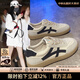 CAMILA KSENIA小白鞋女士2025新款爆款德訓鞋運動(dòng)鞋子百搭透氣阿甘鞋時(shí)尚板鞋子 藍色 37