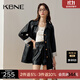KBNE2024新款黑色皮衣外套女高級感風(fēng)衣短款夾克修身復古上衣春秋 黑色 XS