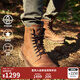 添柏嵐（Timberland）官方踢不爛男鞋經(jīng)典馬丁靴高幫戶(hù)外偏大|15551 15551W/寬版/棕色 43 鞋內長(cháng)：27cm