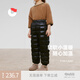 保姆鵝 兒童羽絨褲超輕保暖褲子童裝長(cháng)褲男童女童冬裝褲 炭黑 120