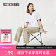 斯凱奇（Skechers）閃穿褲女休閑褲顯瘦運動(dòng)褲2025新款秋吸濕速干直筒褲P225W290
