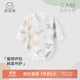 乖奇熊嬰兒純棉連體衣秋冬季長(cháng)袖包屁衣寶寶無(wú)骨睡衣三角哈衣春裝 白色/彩繪涂鴉 66cm