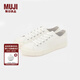 無(wú)印良品（MUJI）男女通用不易疲勞不易沾水運動(dòng)鞋無(wú)性別男款女款小白鞋帆布鞋鞋子 米白色2S 34 碼/220mm（尺碼偏大拍小一碼）