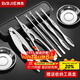 拜杰蟹八件吃蟹工具螃蟹專(zhuān)業(yè)工具蟹鉗夾蟹針蟹刀9件套（帶收納盒） 
