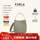 芙拉（FURLA）[同價(jià)11.11]DANAE牛皮小號女士經(jīng)典時(shí)髦高級感手提包水桶包 綠色