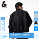 杰克·瓊斯（JACK&JONES）七夕情人節(jié)禮物 男裝秋季棒球領(lǐng)寬松休閑刺繡夾克外套飛行員夾克 黑色E41 M (175)