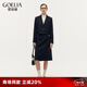 歌莉婭女裝春裝新品套裝羊毛羊絨氣質(zhì)通勤極簡西裝OL兩件套1B9CAB06B 00B黑色 L
