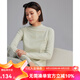雲上生活【暖暖打底衫】半高領(lǐng)雙面德絨2025冬上衣女T9097 豆綠色 250G糯感超細旦雙面絨 M