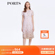 PORTS寶姿女裝夏季甜美通勤海鹽粉網(wǎng)紗刺繡連衣裙LM8D235MLP031 鹽粉色混色 M (6)
