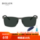 暴龍（BOLON）暴龍眼鏡太陽鏡超輕方框高清偏光男士開車墨鏡【鈦腿】BL8081 C12墨綠（偏光）