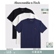 Abercrombie & Fitch經(jīng)典小麋鹿圖案男裝25秋季3件組合裝重磅圓領短袖T恤124-5044 海軍藍多色 XL (180/116A)