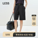 LESS【商場同款/迅系列】2025夏新款全羊毛煙管中褲女2P4E12370 001本黑 L