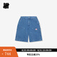 UNDEFEATED五條杠官方春季新品雙膝工裝短褲 藍(lán)色 L